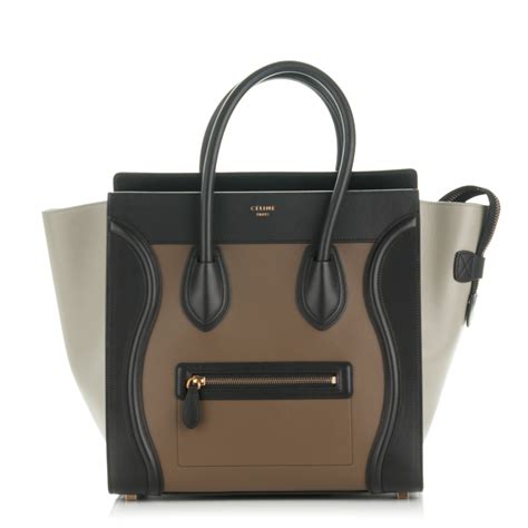 CELINE Satin Calfskin Mini Tri